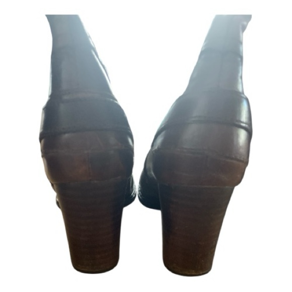 Born Avery Dark Brown Heeled Knee High Boots - Picture 6 of 7